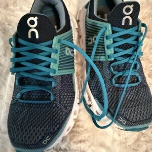 On Running Blue Athletic Shoes